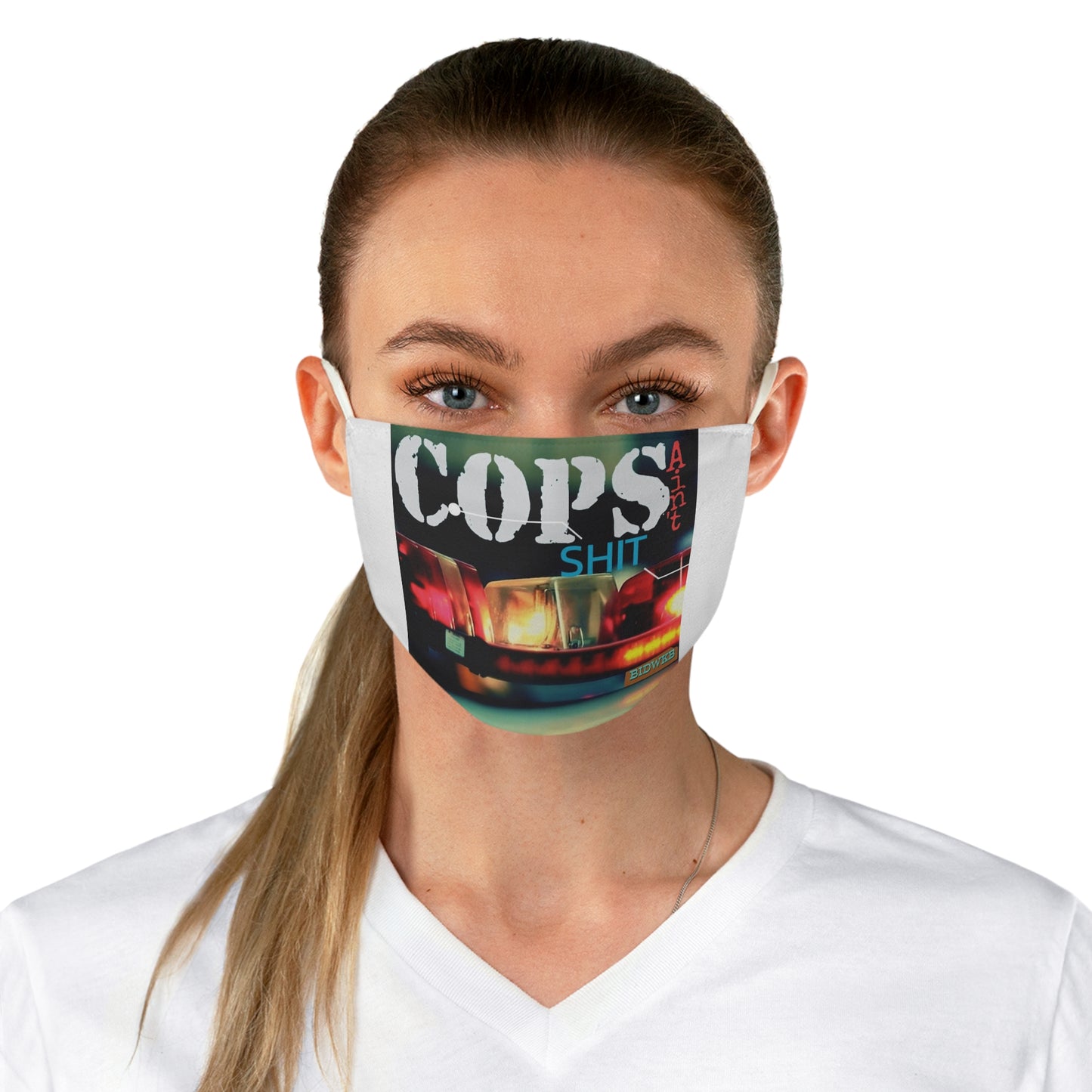 Cops S*** Graphic Face Mask — Protest Statement Cotton Mask